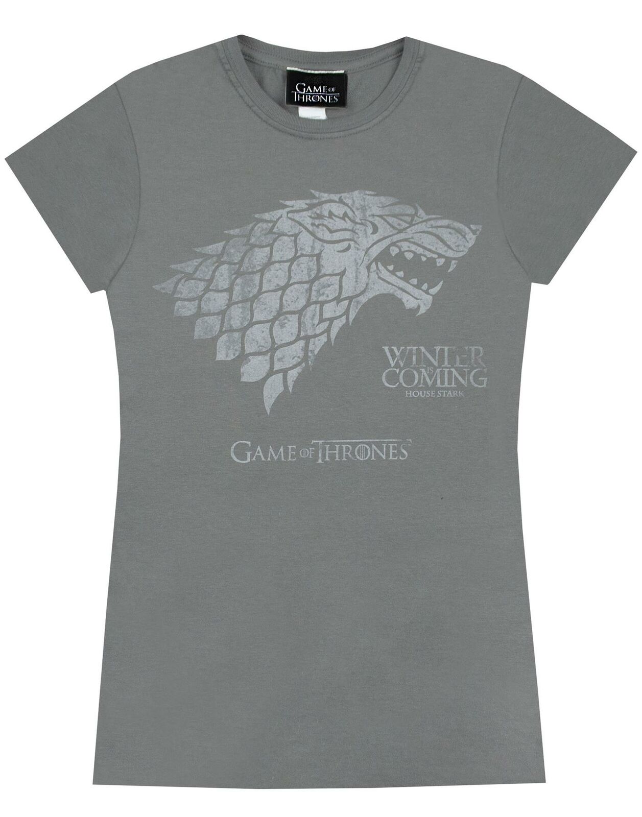 Game of Thrones Womens Grey Short Sleeved T-Shirt